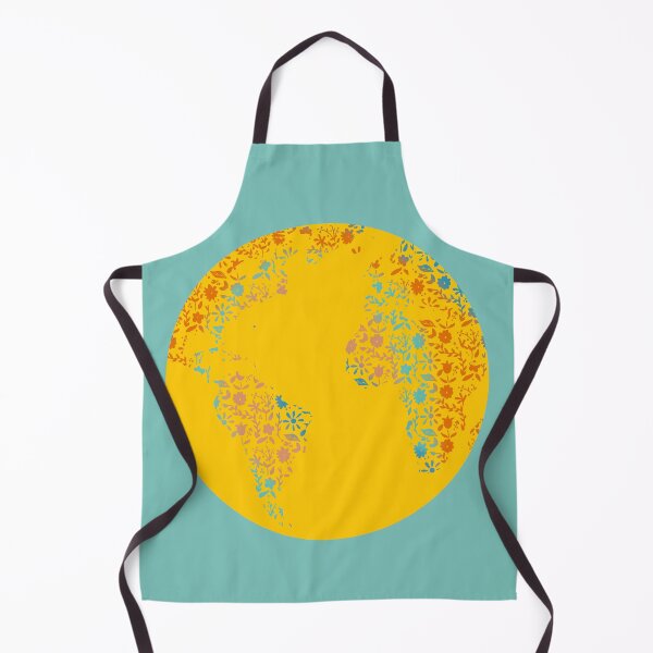 Item preview, Floral Earth Sun With Blue Background designed and sold by missmann.