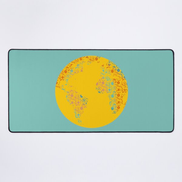 Item preview, Floral Earth Sun With Blue Background designed and sold by missmann.