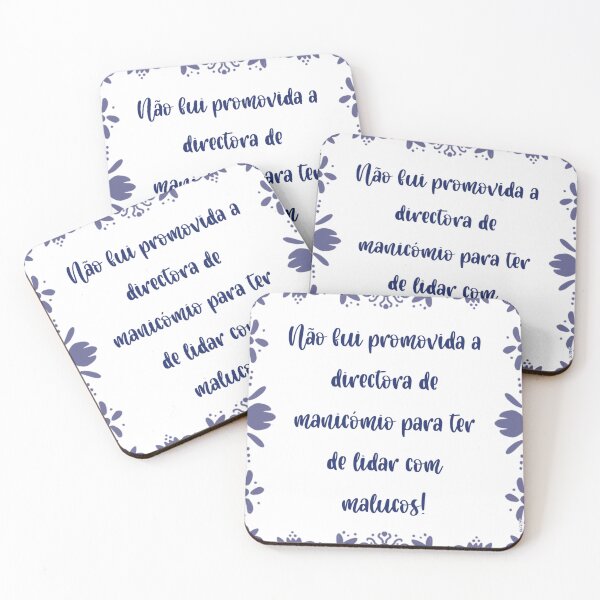 Item preview, Azulejo com a frase “Não fui promovida a directora de manicómio para ter de lidar com malucos!” designed and sold by Coicesdelicados.