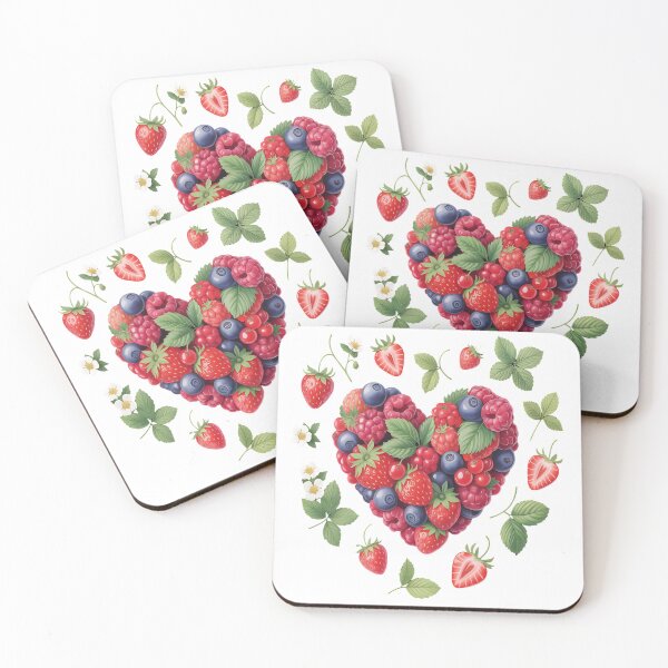 Item preview, Berry Heart Love Nature Fruit Enthusiast - Berry Heart Lovers Casual Design designed and sold by kynzify.