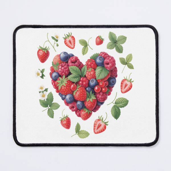 Item preview, Berry Heart Love Nature Fruit Enthusiast - Berry Heart Lovers Casual Design designed and sold by kynzify.
