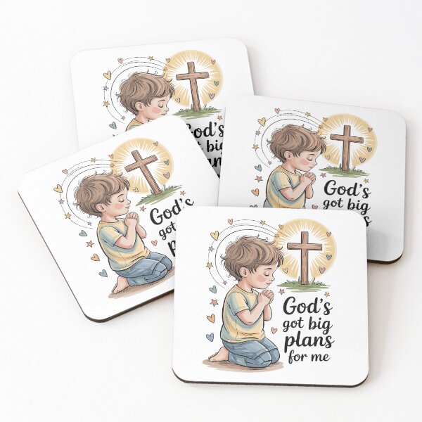 Item preview, God’s Got Big Plans for Me Christian Boy Design | Faith-Based Back to School Shirt, Poster & Sticker | First Day Prayer Student Gift designed and sold by HahaHandlesHub.