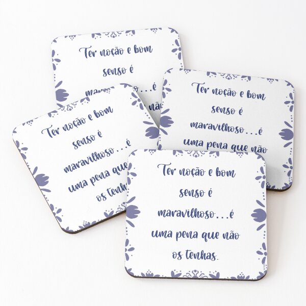 Item preview, Azulejo com a frase “Ter noção e bom senso é maravilhoso…é uma pena que não os tenhas.” designed and sold by Coicesdelicados.