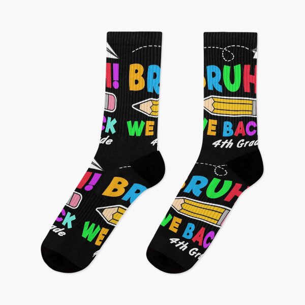 Item preview, Bruh! We Back Funny 4th Grade Back to School Design designed and sold by Dmetalx Art Apparel.