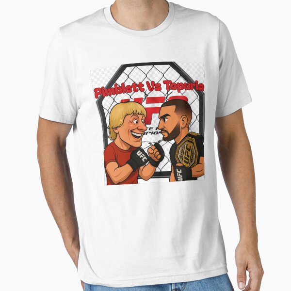 Item preview, UFC Cartoon Battle T-Shirt, Pimblett vs Topuria, Unisex Sports Tee, Fight Night Gear, MMA Fan Apparel, Event Day Shirt designed and sold by LaModaLoKa01.