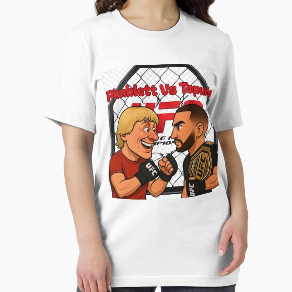 Item preview, UFC Cartoon Battle T-Shirt, Pimblett vs Topuria, Unisex Sports Tee, Fight Night Gear, MMA Fan Apparel, Event Day Shirt designed and sold by LaModaLoKa01.