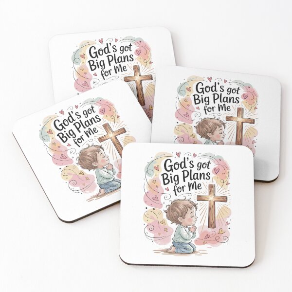 Item preview, God’s Got Big Plans for Me Christian Kids Design | Faith Back to School Shirt, Poster & Sticker | Praying Boy First Day Gift for Students designed and sold by HahaHandlesHub.