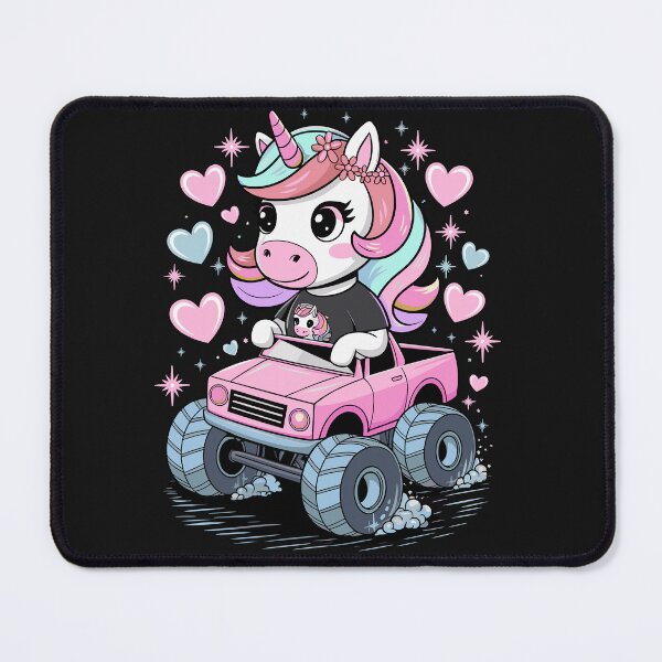 Item preview, Unicorn pink monster truck designed and sold by IMAGENACTION.