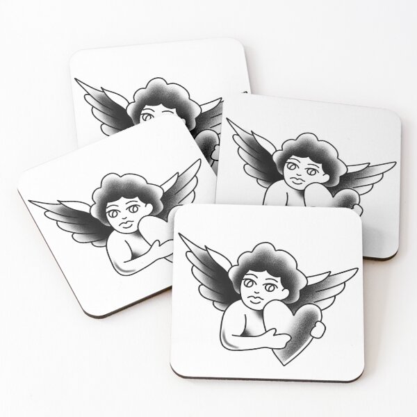 Item preview, Traditional tattoo style angel  designed and sold by XpertDemon.