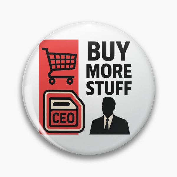 Item preview, Satirical Capitalist Shopping Statement designed and sold by QuirkWears.