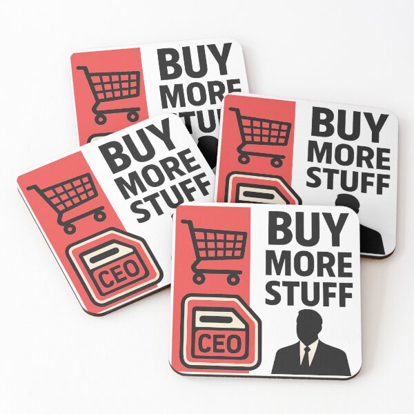Item preview, Satirical Capitalist Shopping Statement designed and sold by QuirkWears.