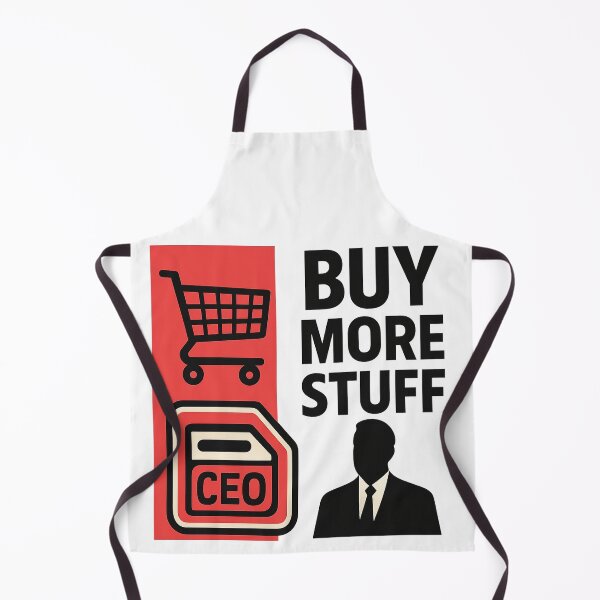 Item preview, Satirical Capitalist Shopping Statement designed and sold by QuirkWears.