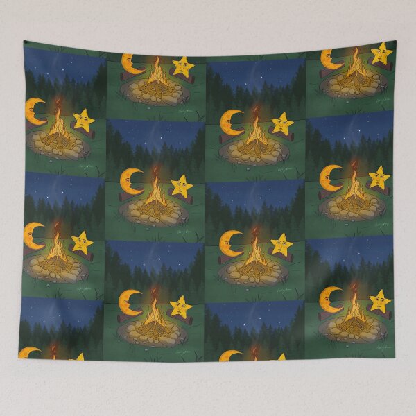 Item preview, Fireside Chat Between the Moon and Stars designed and sold by thewhimsyash.