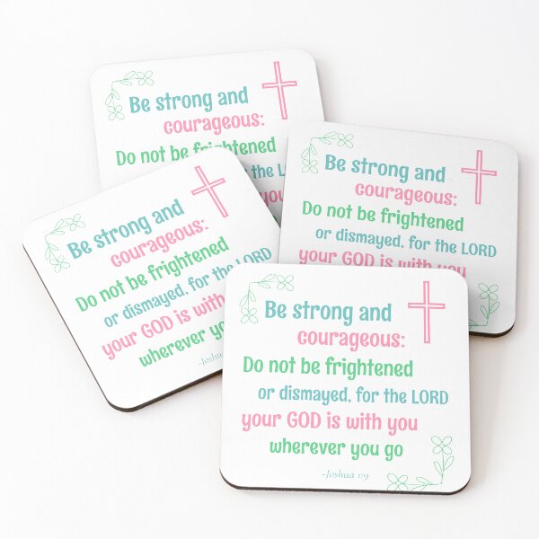 Item preview, JOSHUA 1:9 BIBLE VERSE designed and sold by TeeezShirtz.