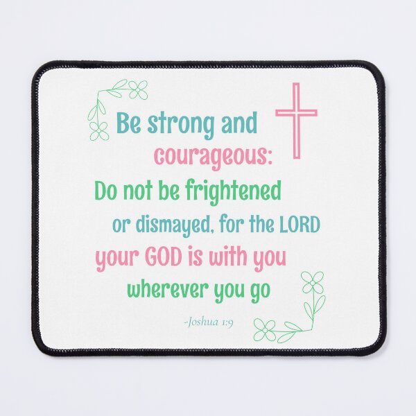 Item preview, JOSHUA 1:9 BIBLE VERSE designed and sold by TeeezShirtz.