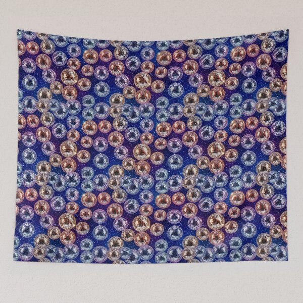 Item preview, MirrorBall - Blue Background designed and sold by AntiJolly.