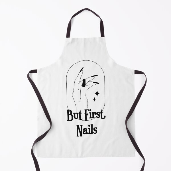 Item preview, But First, Nails – Sleek Black Manicure Elegance designed and sold by EmeraldeaArt.