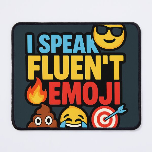 Item preview, I speak fluent emoji designed and sold by LivingstonVC.