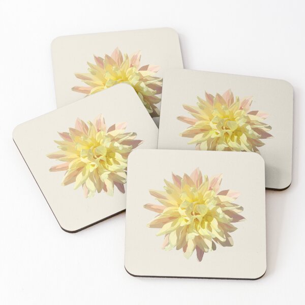 Item preview, Pink and Yellow Dahlia in Digital Gouache - Painterly Textured Flower Art with Realistic Depth designed and sold by KelleneHunter.