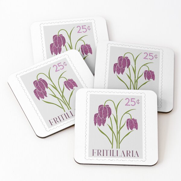 Item preview, Vintage-Inspired Fritillaria Flower Postage Stamp Illustration designed and sold by KelleneHunter.