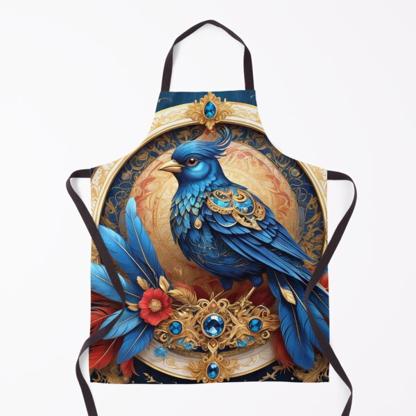 Item preview, Baroque Blue Bird Surrounded by Ornate Luxury Details designed and sold by semenol.