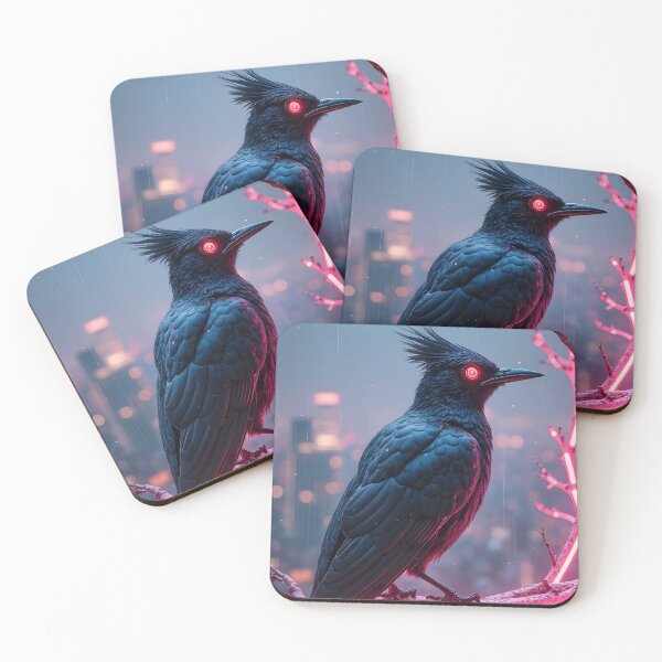Item preview, Cybernetic Nightingale on Neon Branch designed and sold by TONSNAP.