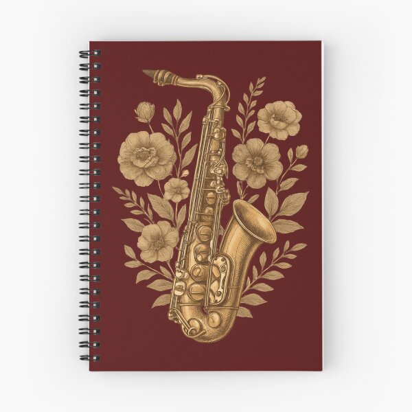 Item preview, saxophone and flowers in rustic style for concert-goers designed and sold by Meandmyshop.