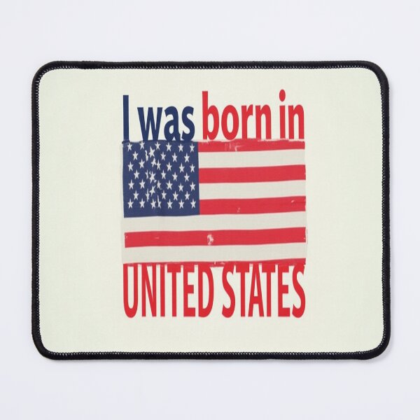 Item preview, I WAS BORN IN THE UNITED STATES SHIRT ai generated created by frasues designed and sold by frasues.