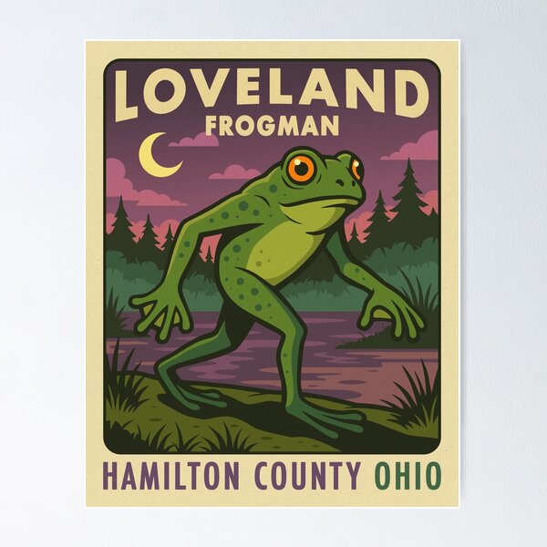 Item preview, LOVELAND FROGMAN designed and sold by JazzberryBlue.