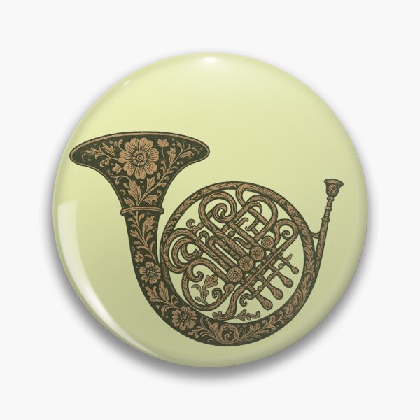 Item preview, French horn in rustic style designed and sold by Meandmyshop.