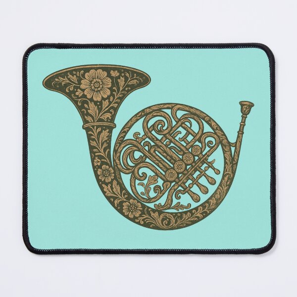 Item preview, French horn in rustic style designed and sold by Meandmyshop.