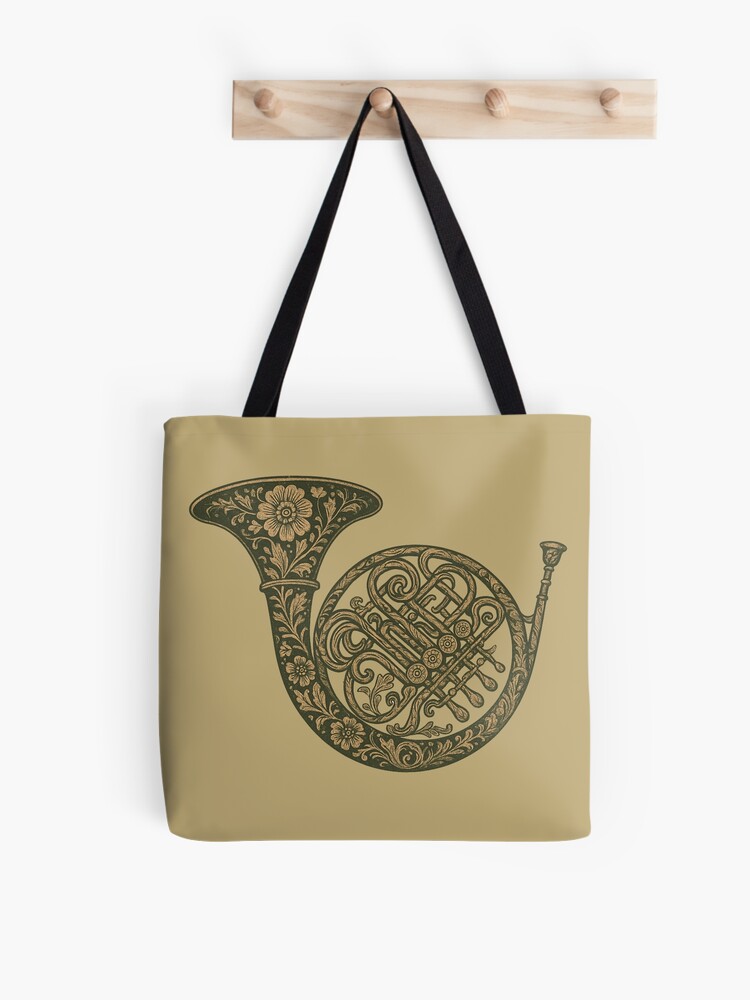 Thumbnail 1 von 2, Stofftasche, Waldhorn im rustikalen Stil designt und verkauft von Meandmyshop.