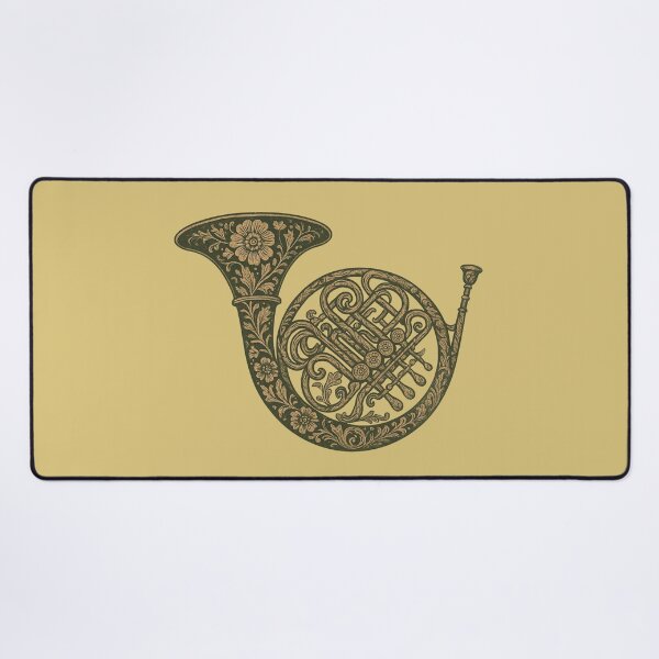 Item preview, French horn in rustic style designed and sold by Meandmyshop.