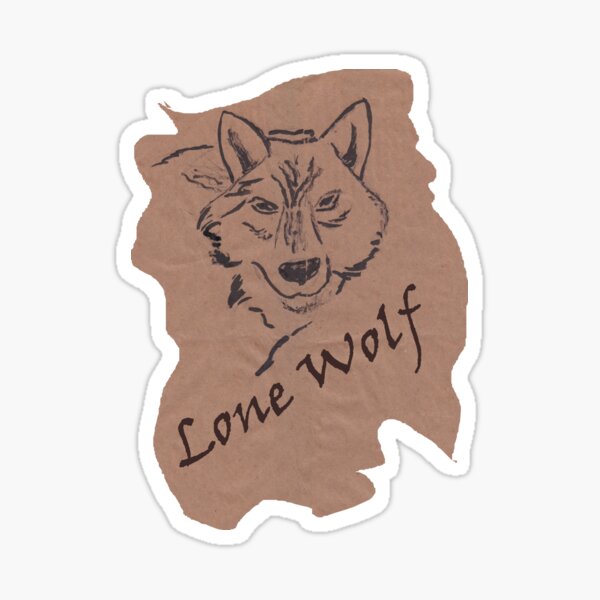 Aperçu de l'œuvre Loup solitaire créée et vendue par Bright Rose.