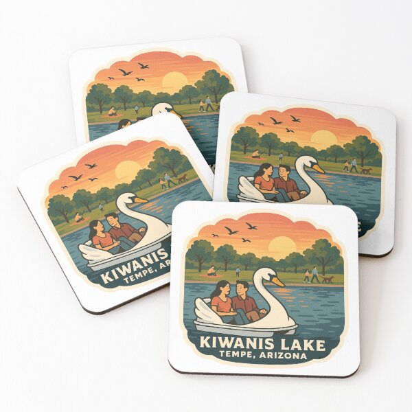 Item preview, Kiwanis Lake – Tempe, Arizona Retro Park designed and sold by Cosmic-Meadows.