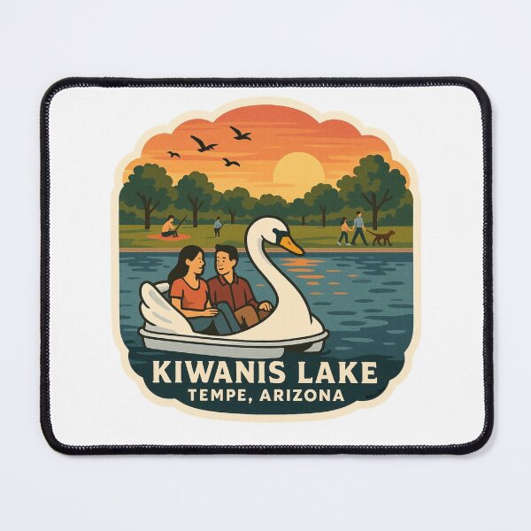 Item preview, Kiwanis Lake – Tempe, Arizona Retro Park designed and sold by Cosmic-Meadows.