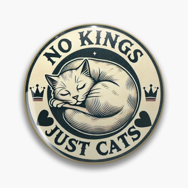 Item preview, No Kings just cats designed and sold by Meandmyshop.
