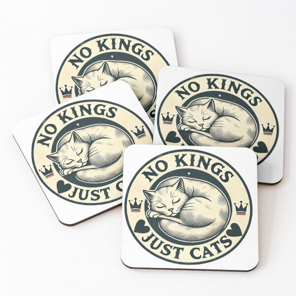 Item preview, No Kings just cats designed and sold by Meandmyshop.