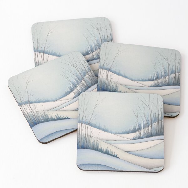 Item preview, Minimalist Winter Landscape Drawing designed and sold by Uniquely Yours.