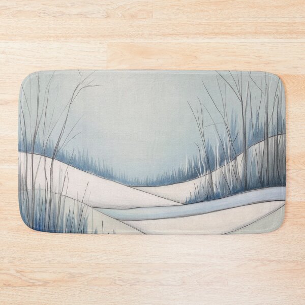 Item preview, Minimalist Winter Landscape Drawing designed and sold by Uniquely Yours.
