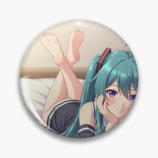 Item preview, Sensual lavender eyed waifu relaxes on bed designed and sold by GerwantSHOP.
