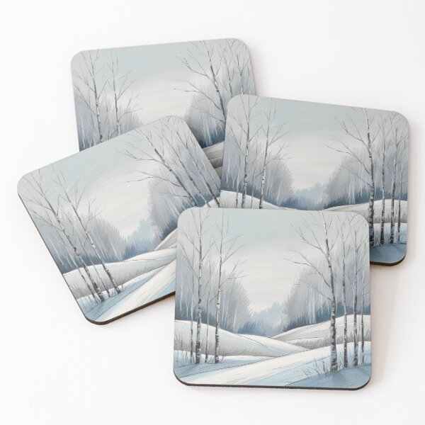 Item preview, Birch Trees in Snowy Landscape designed and sold by Uniquely Yours.