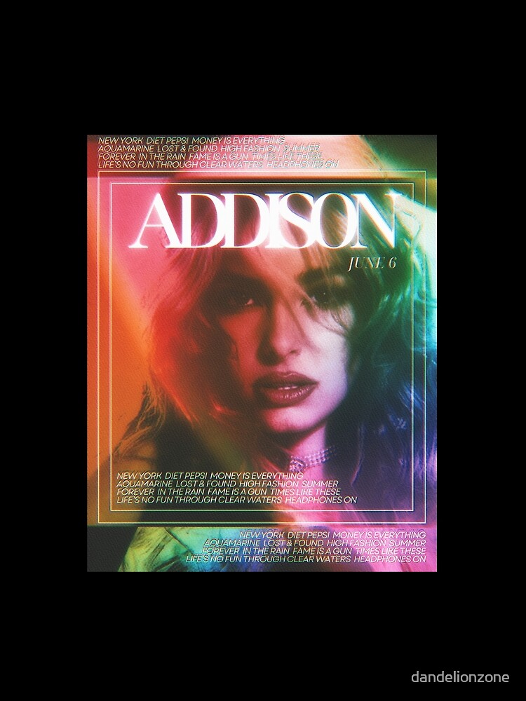 Imagen 4 de 4, Camiseta gráfica con la obra Addison Rae ‘Addison’, diseñada y vendida por dandelionzone.