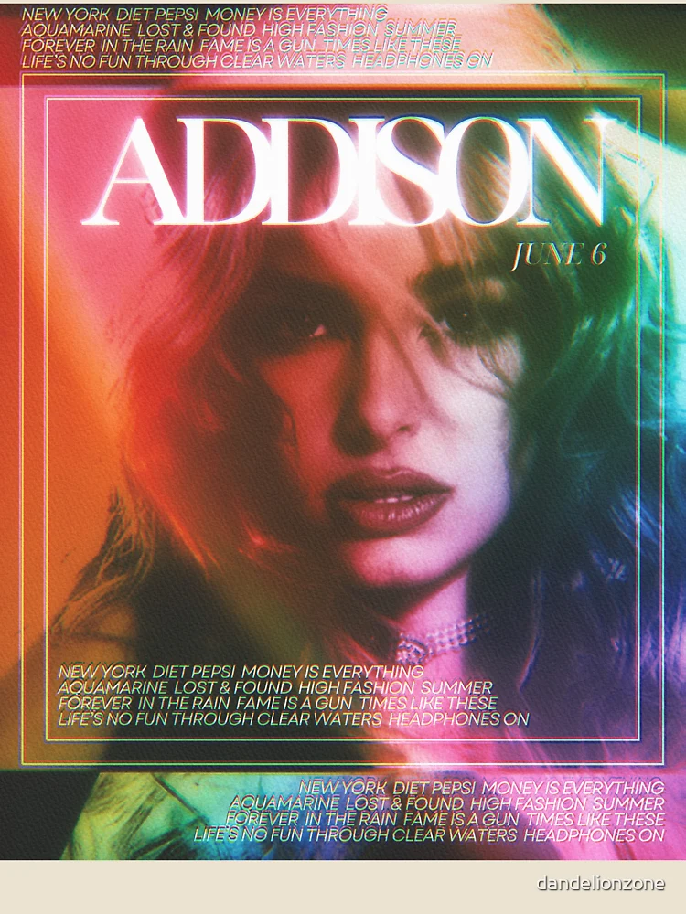 Imagen 4 de 4, Camiseta relajada con la obra Addison Rae ‘Addison’, diseñada y vendida por dandelionzone.