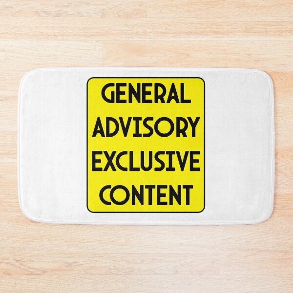 Item preview, General Advisory Exclusive Content – Bold Yellow Sign Design designed and sold by EmeraldeaArt.