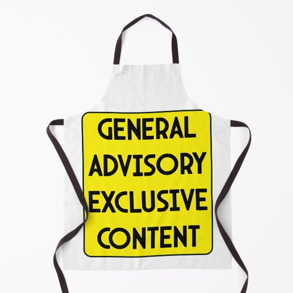Item preview, General Advisory Exclusive Content – Bold Yellow Sign Design designed and sold by EmeraldeaArt.