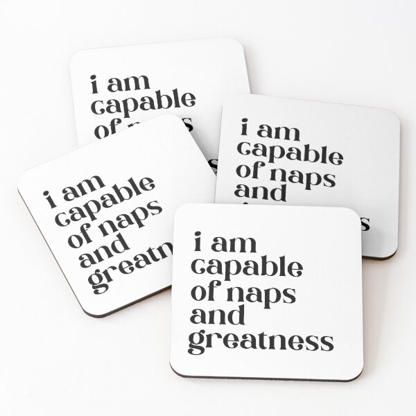 Item preview, i am capable of naps and greatness designed and sold by pnkrose.