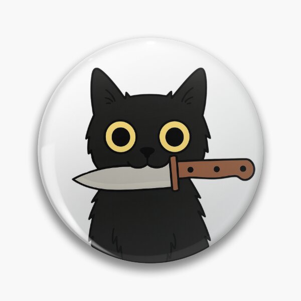 Item preview, Funny Cat with Knife designed and sold by ProbablyOverstimulated .