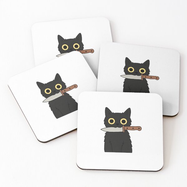 Item preview, Funny Cat with Knife designed and sold by ProbablyOverstimulated .