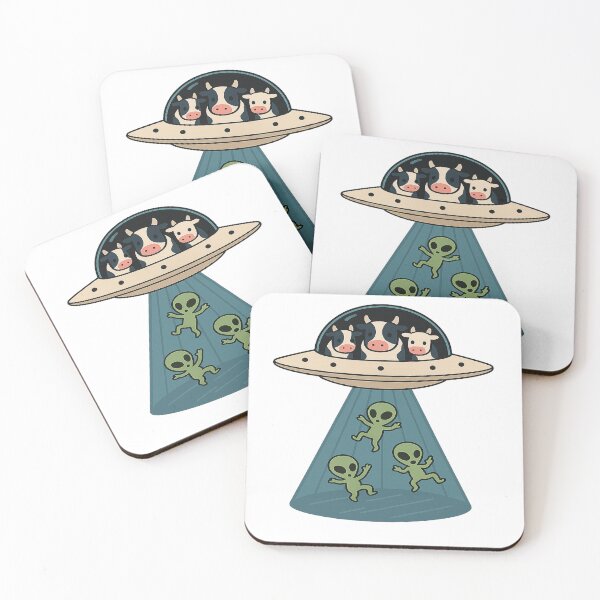 Item preview, Cows abducting aliens  designed and sold by Flipped World Society.